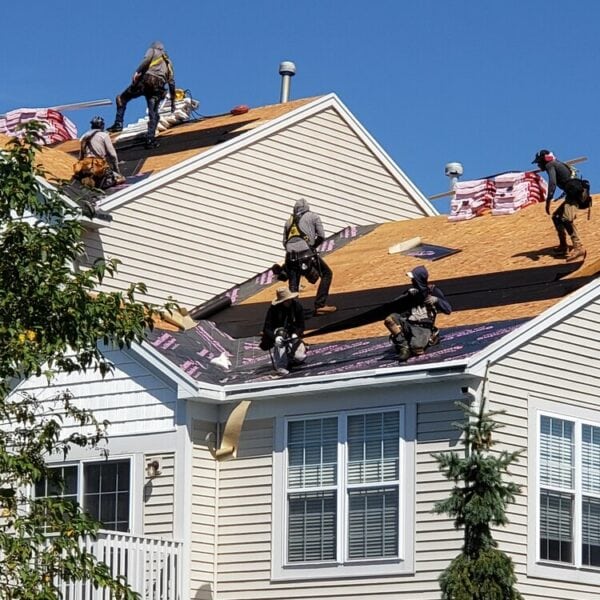 workers on the roof
